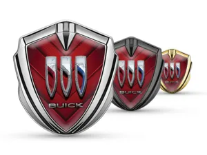 Buick Emblema Silicone Badge Look Corse Finitura Lucida